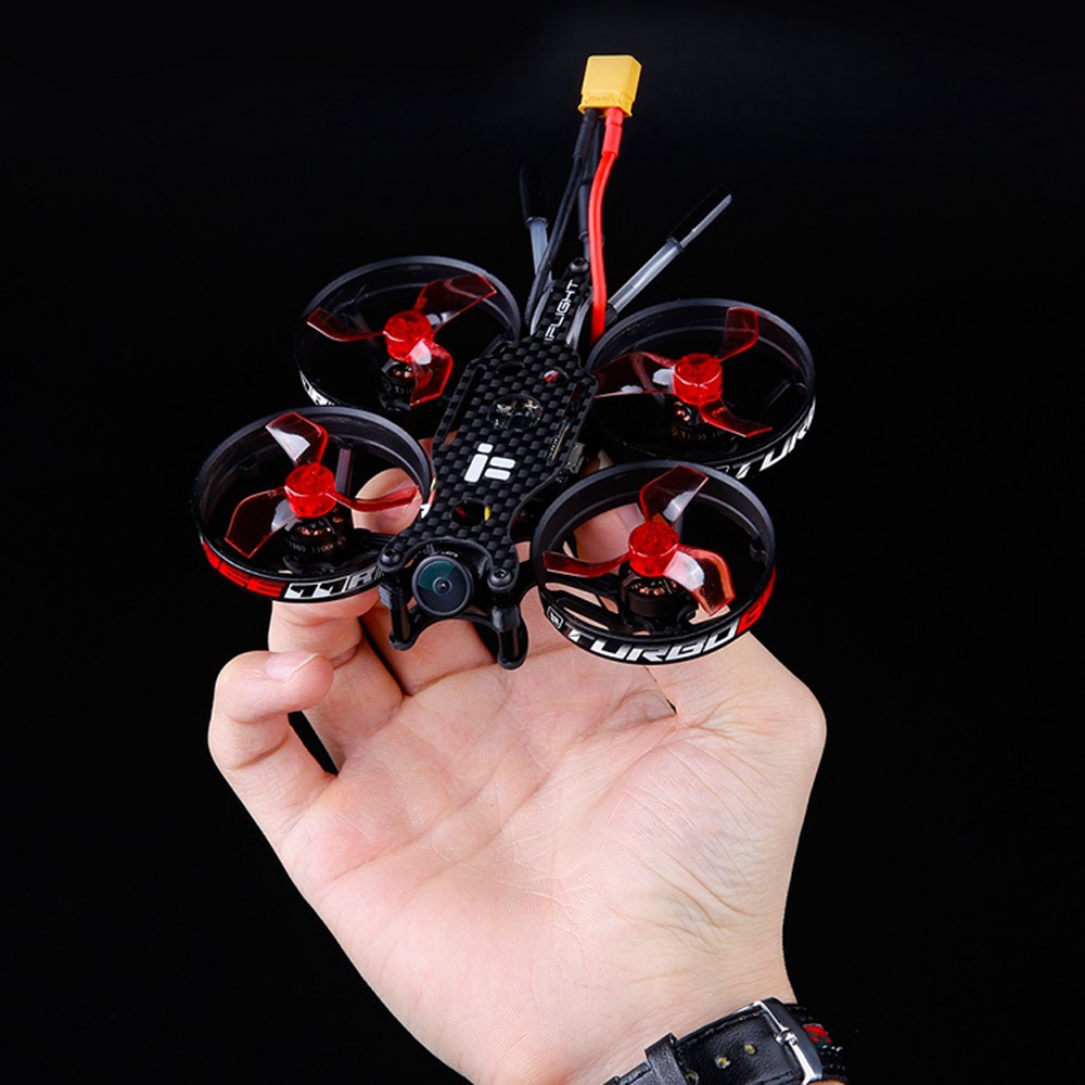 Iflight TurboBee 77R 77mm 2-4S Whoop FPV Racing Drone SucceX Micro F4 12A ESC Caddx Turbo EOS 2 BNF - Frsky XM+ Receiver