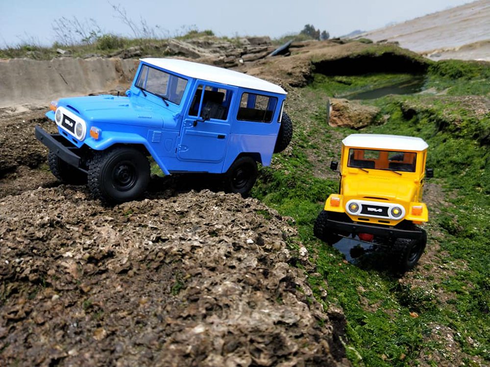 WPL C34-KM FJ40 Metal Version 1/16 4WD Crawler Climbing Vehicle RC Car Kit - Yellow