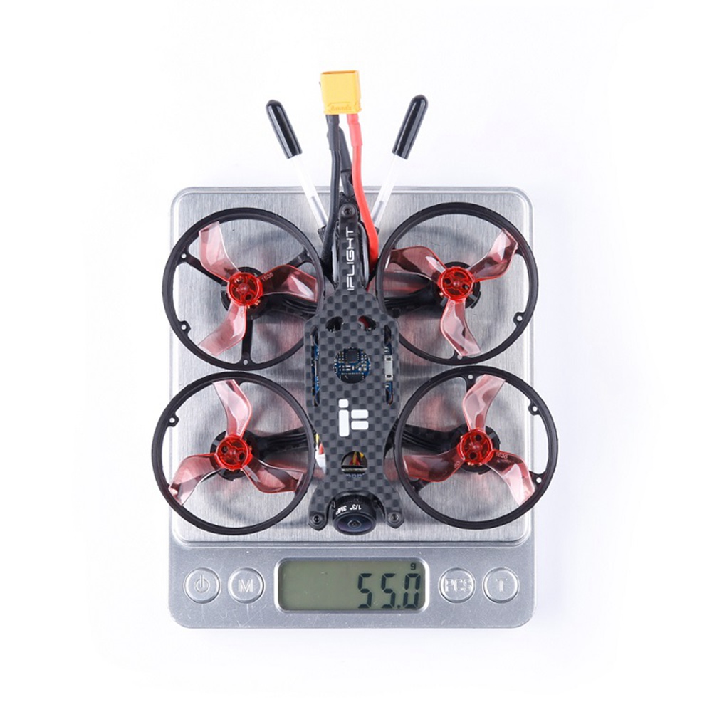 Iflight TurboBee 77R 77mm 2-4S Whoop FPV Racing Drone SucceX Micro F4 12A ESC Caddx Turbo EOS 2 BNF - Frsky XM+ Receiver