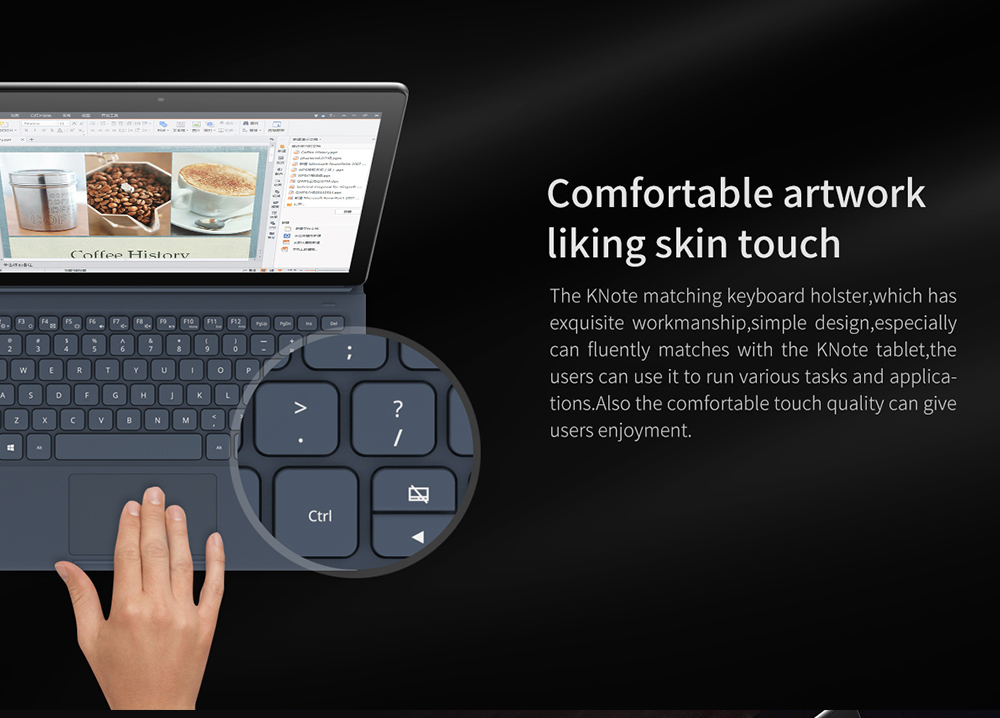 ALLDOCUBE KNote GO Tablet PC Intel ApolloLake N3350 Dual Core 11.6" IPS 1920*1080 4GB RAM 128GB SSD Windows 10 - Grey