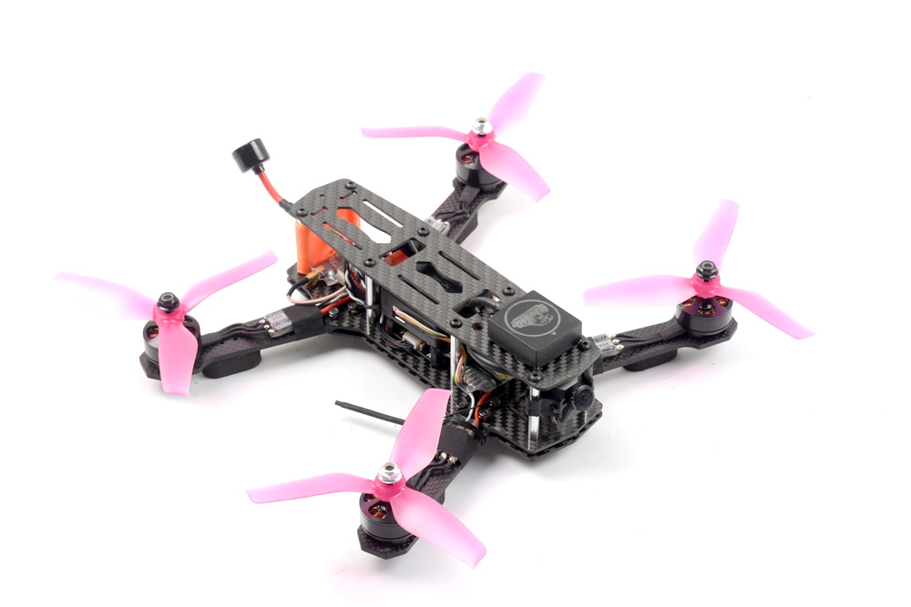 Skystars MINIPIX QAV250 GPS FPV Racing Drone With MINIPIX F4 Blheli_32 30A 600mW 1200TVL Camera BNF - Frsky XM+ Receiver