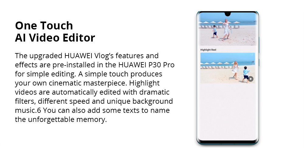 HUAWEI P30 Pro 6.47 Inch 4G LTE Smartphone Kirin 980 8GB 128GB 40.0MP+20.0MP+8.0MP+TOF Quad Rear Cameras Android 9.0 NFC In-display Fingerprint Wireless Charge - Black