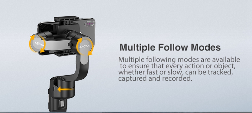 MOZA MINI-S Extremely Foldable 3-Axis Handheld Stabilizer Gimbal