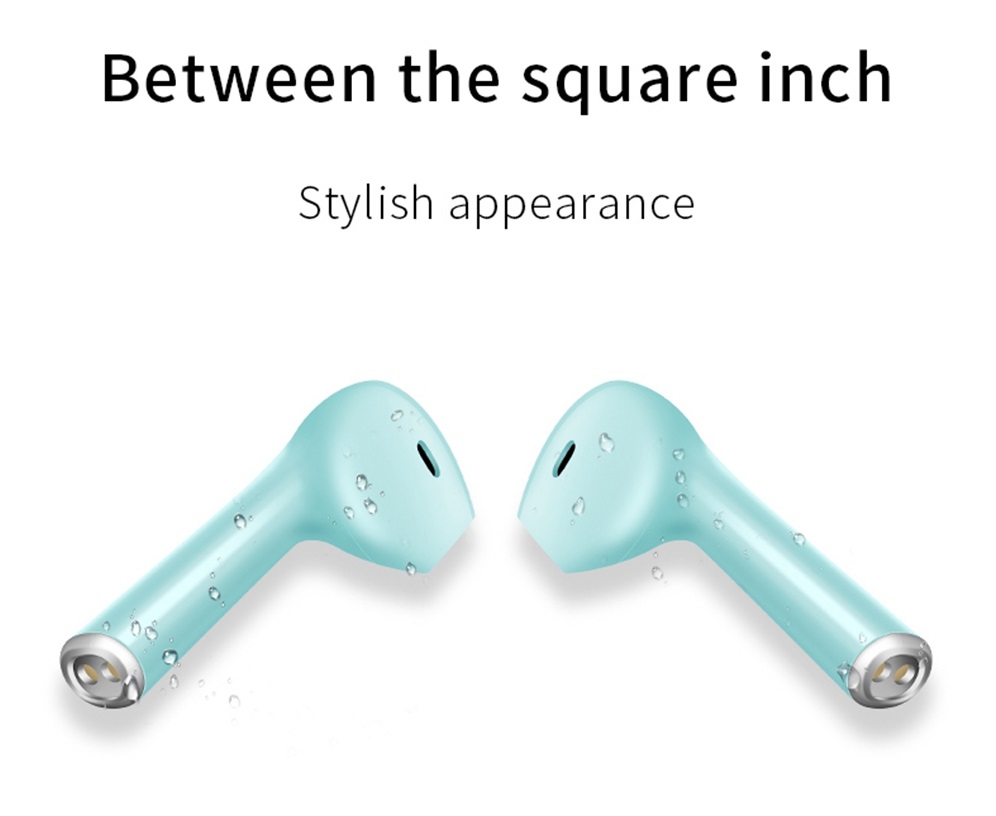 i10 TWS Bluetooth 5.0 Earbuds Button Control  About 4 Hours Working Time - White