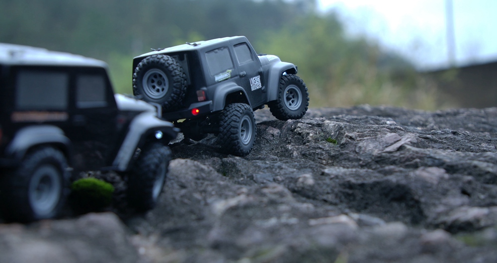 Hobby Plus CR-24 1/24 2.4G 4WD Crawler Model Climbing Vehicle MINI RC Car RTR - Black