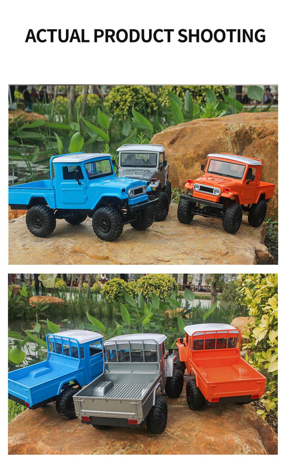 MN Model MN-45 1/12 2.4G 4WD Climbing Off-road Vehicle RC Car With LED Light RTR - Blue