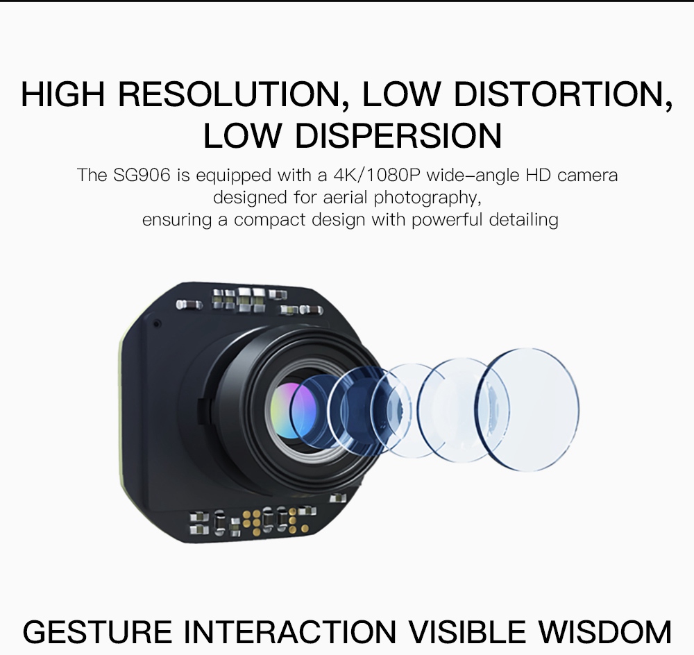 ZLRC SG906 Beast 4K Dual GPS 5G WiFi FPV Foldable RC Drone Optical Flow Positioning RTF Black - Two Battery