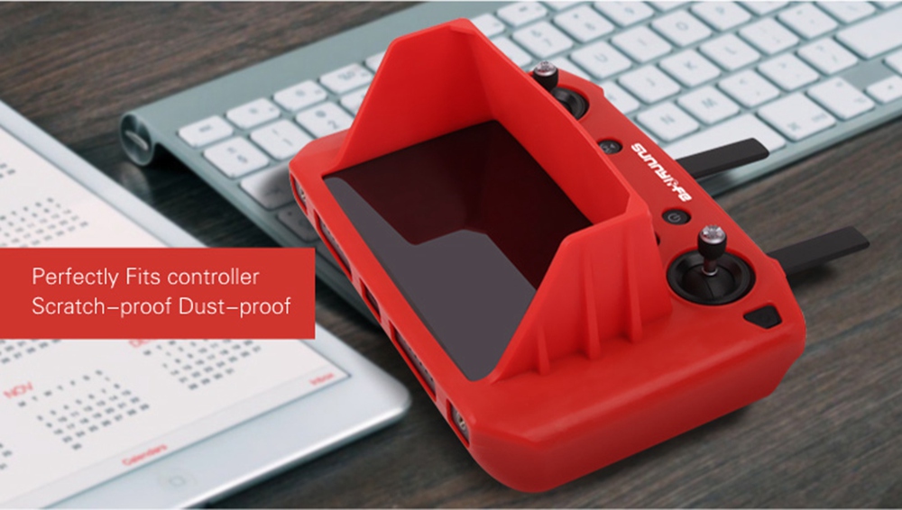 Sunnylife Expansion Accessories Remote Control Silicone Case with Hood for DJI Smart Controller - Black