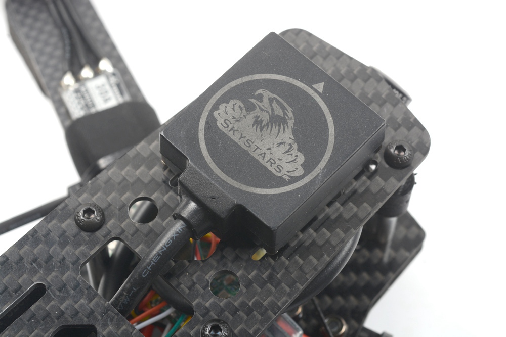 Skystars MINIPIX QAV250 GPS FPV Racing Drone With MINIPIX F4 Blheli_32 30A 600mW 1200TVL Camera BNF - Frsky XM+ Receiver