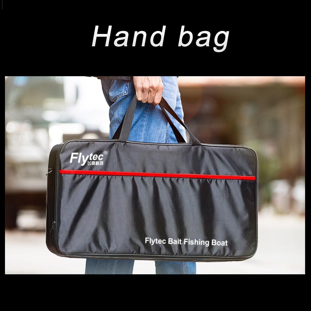 Flytec V500 500m Remote Distance Fishing Bait Double Motor 5.4km/h Fish Finder RC Boat - RTR/Black