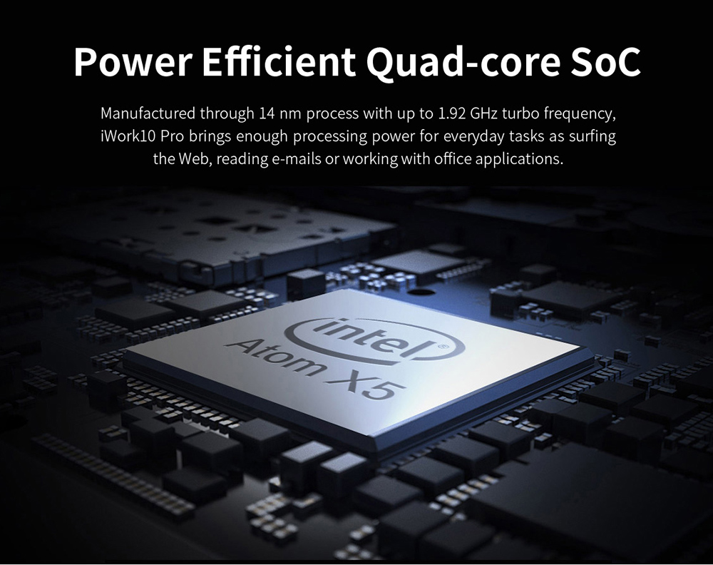 Alldocube Cube iWork10 Pro 2-in-1 Tablet Intel Cherry Trail Z8350 Quad Core (White+Silver) + Magnetic Docking Keyboard with Touch Panel (Silver)