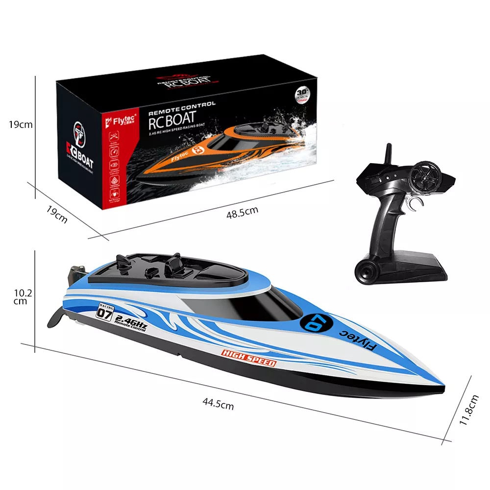 Flytec V302 2.4G 4CH Electric RC Boat Simulation Shark Animal RTR Model Swimming Toys