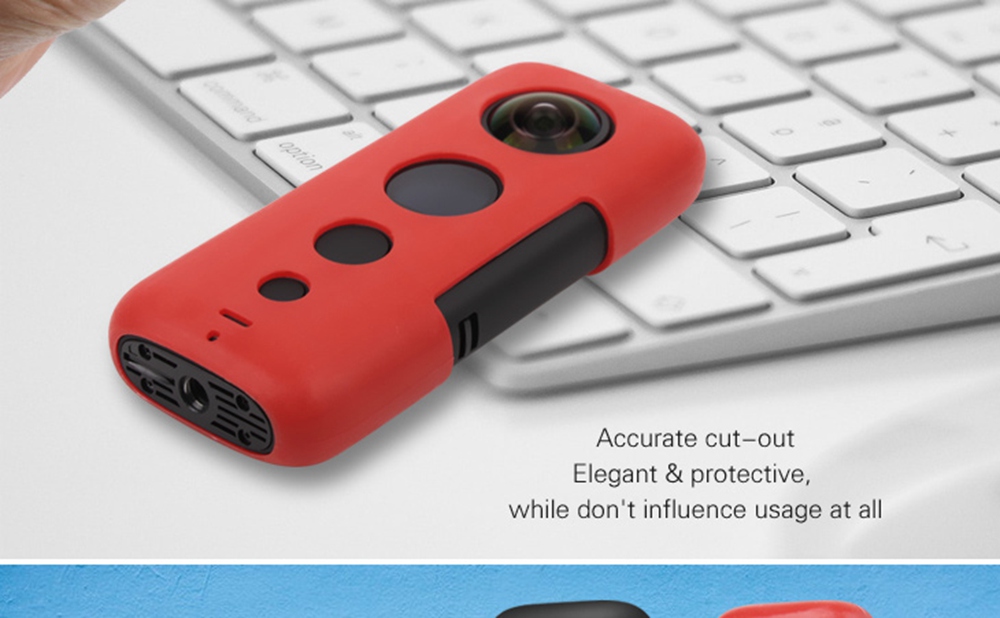 Sunnylife Expansion Accessories Silicone Case For Insta360 One X Action Camera - Black