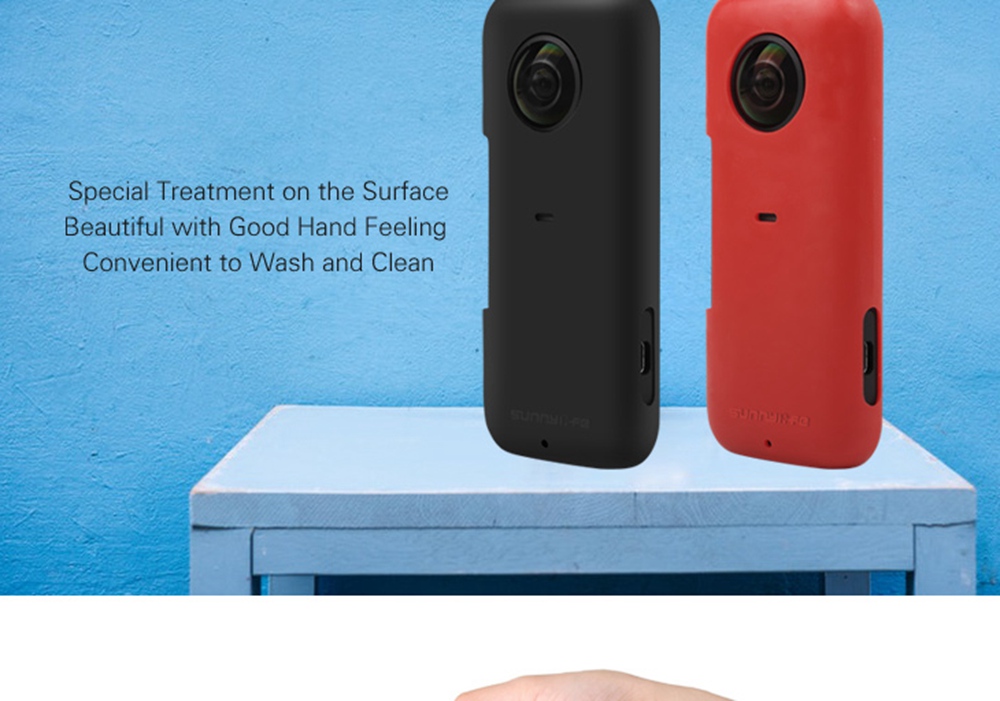 Sunnylife Expansion Accessories Silicone Case For Insta360 One X Action Camera - Black