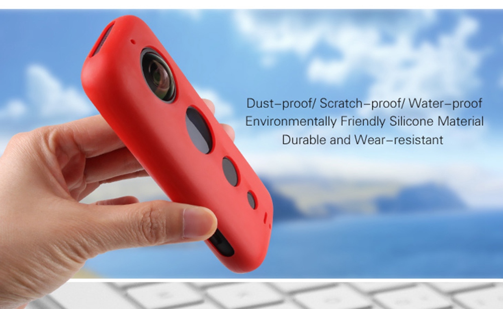 Sunnylife Expansion Accessories Silicone Case For Insta360 One X Action Camera - Red