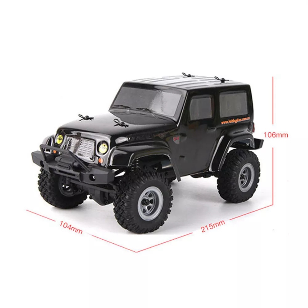 Hobby Plus CR-24 1/24 2.4G 4WD Crawler Model Climbing Vehicle MINI RC Car RTR - Blue