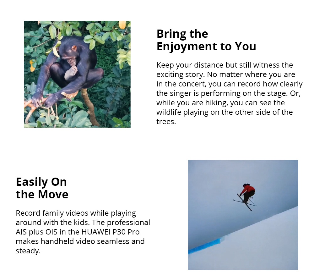 HUAWEI P30 Pro 6.47 Inch 4G LTE Smartphone Kirin 980 8GB 512GB 40.0MP+20.0MP+8.0MP+TOF Quad Rear Cameras Android 9.0 NFC In-display Fingerprint Wireless Charge - Black