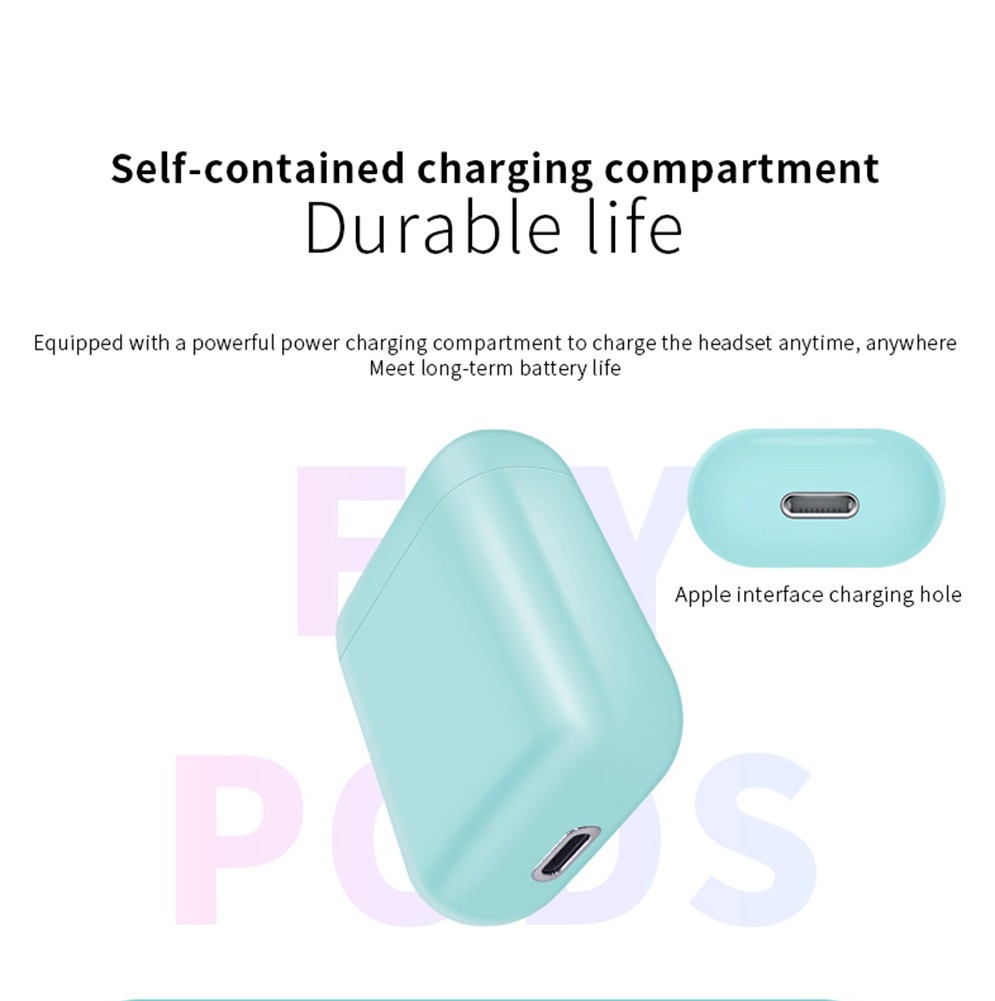 i10 TWS Bluetooth 5.0 Earbuds Button Control  About 4 Hours Working Time - White