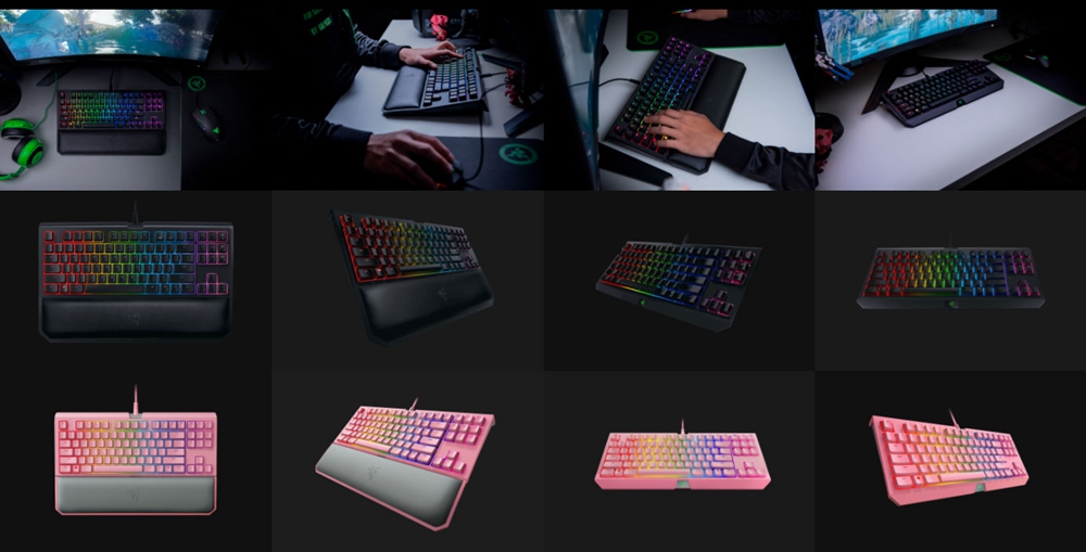 Razer Blackwidow Tournament Edition Chroma V2 Wired Keyboard Quartz