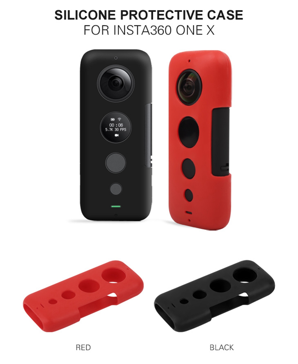 Sunnylife Expansion Accessories Silicone Case For Insta360 One X Action Camera - Black