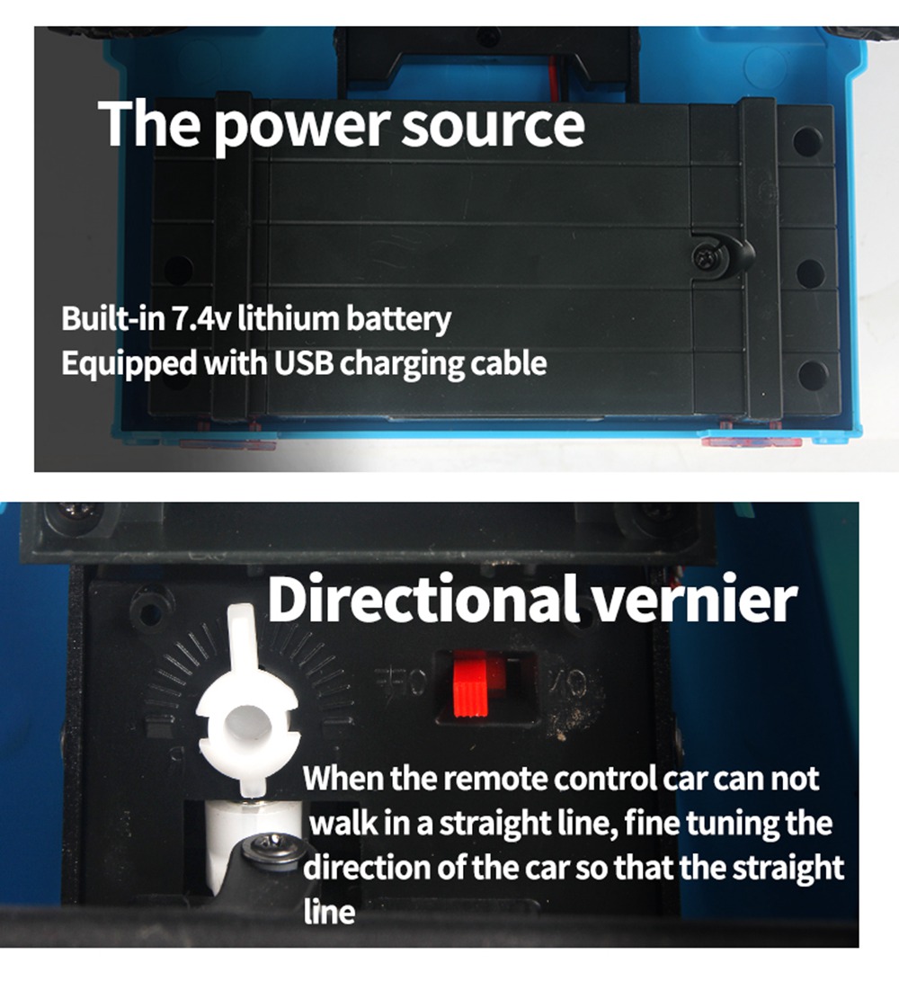 MN Model MN-45 1/12 2.4G 4WD Climbing Off-road Vehicle RC Car With LED Light RTR - Blue