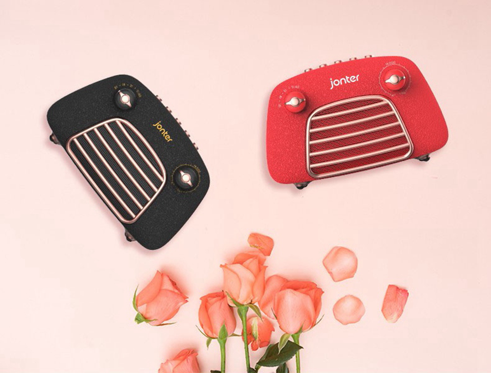 JONTER M1 Wireless Bluetooth 4.2 Speaker Subwoofers Loudspeakers Radio - Black