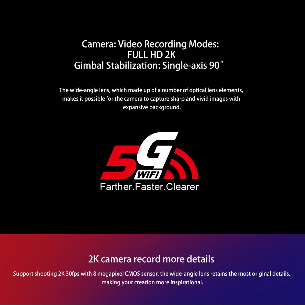 JJRC X11 2K 5G WIFI FPV GPS Brushless Foldable RC Drone Quadcopter With Single-axis Gimbal Follow Me Mode RTF