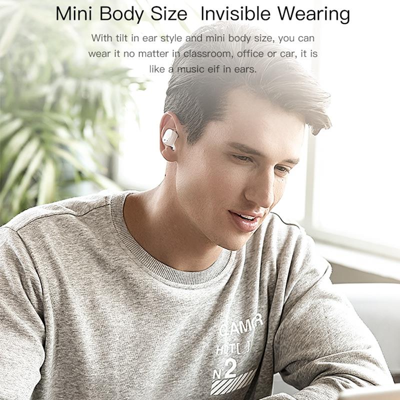 QCY T Vogue TWS Bluetooth 5.0 Earbuds About 4 Hours Working Time Noise Reduction - Silver