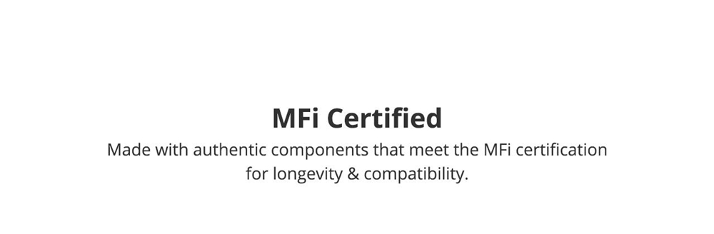 Tronsmart  LCC06 USB C to Lightning Cable [4ft Apple MFi Certified] for iPhone X/XS/XR/XS Max / 8/8 Plus, Supports Power Delivery