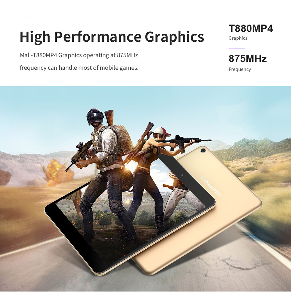 Teclast M89 Pro Tablet PC MediaTek MT6797 Deca-Core 7.9" IPS Screen 2048*1536 3GB RAM 32GB ROM Android 7.0 - Black+Gold
