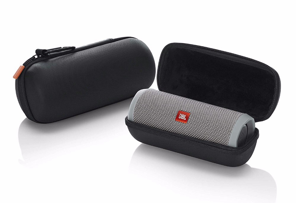 BK Travel Hollowed Mesh EVA Case Storage Bag Box For JBL Flip4 Wireless Speaker 