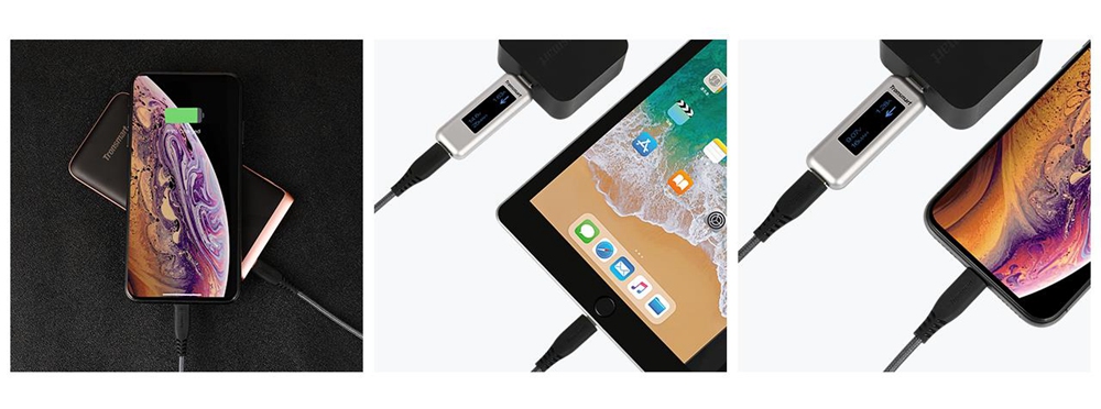 Tronsmart LCC05 Apple MFi 6.6ft/2m USB-C to Lightning Cable Power Delivery Fast Charging for iPhone,iPad-Black