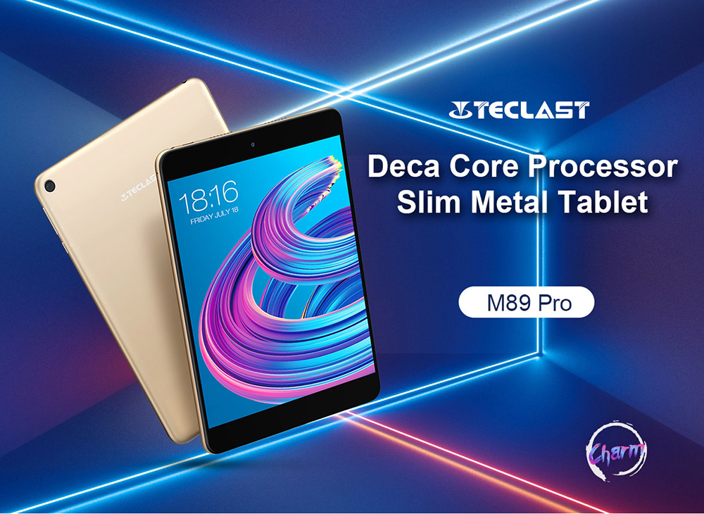 Teclast M89 Pro Tablet PC MediaTek MT6797 Deca-Core 7.9" IPS Screen 2048*1536 3GB RAM 32GB ROM Android 7.0 - Black+Gold