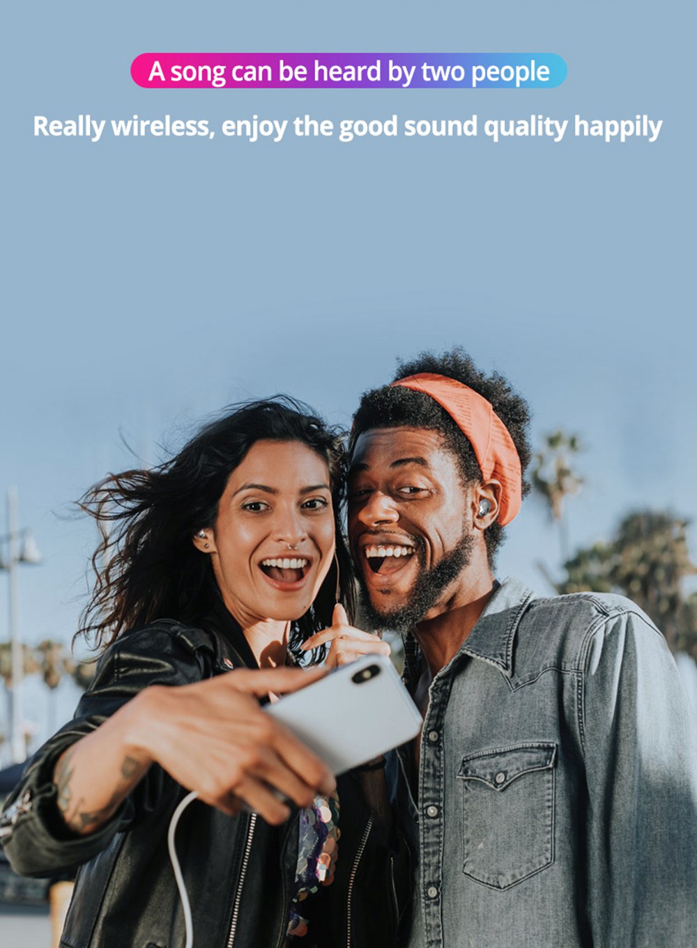 Monster AirLinks TWS Bluetooth 5.0 Earbuds IPX5 Water Resistant - Black