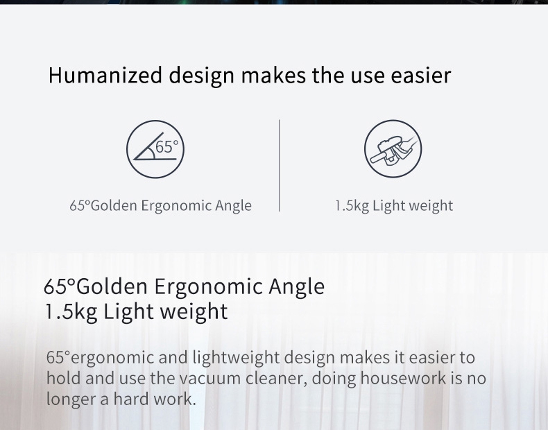 Xiaomi JIMMY JV83 Handheld Wireless Vacuum Cleaner 135AW Suction 60 Min Run Time Anti-winding Hair - Blue