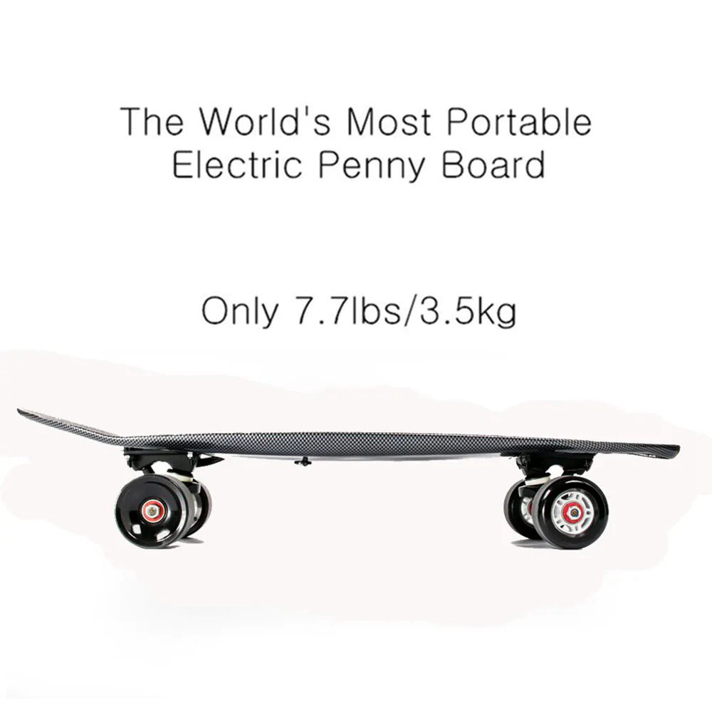 Maxfind MAX- C Electric Skateboard 27inch Super Mini Waterproof With Wireless Remote Controller-Black