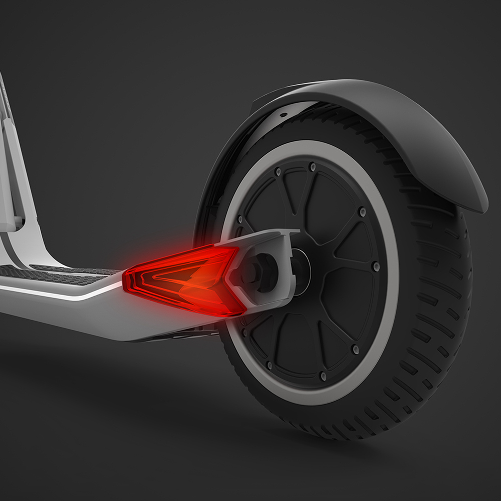 Eswing ESKICK Folding Electric Scooter 250W Motor 8 Inches Solid Rear Anti-Skid Tire - Silvery