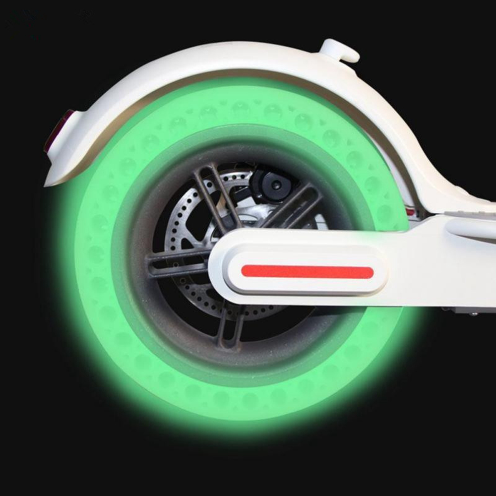 Luminous Explosion-proof Solid Front Rear Tire for Xiaomi Mijia M365 Electric Scooter