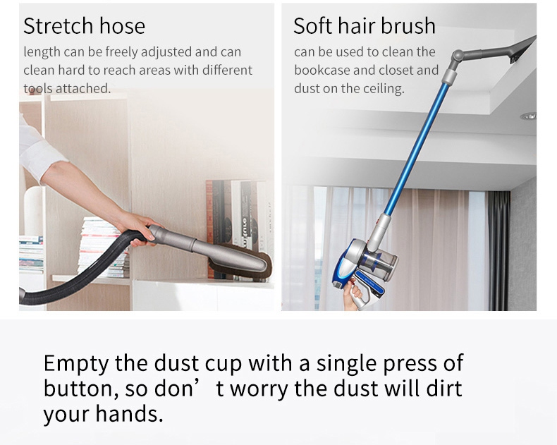 Xiaomi JIMMY JV83 Handheld Wireless Vacuum Cleaner 135AW Suction 60 Min Run Time Anti-winding Hair - Blue