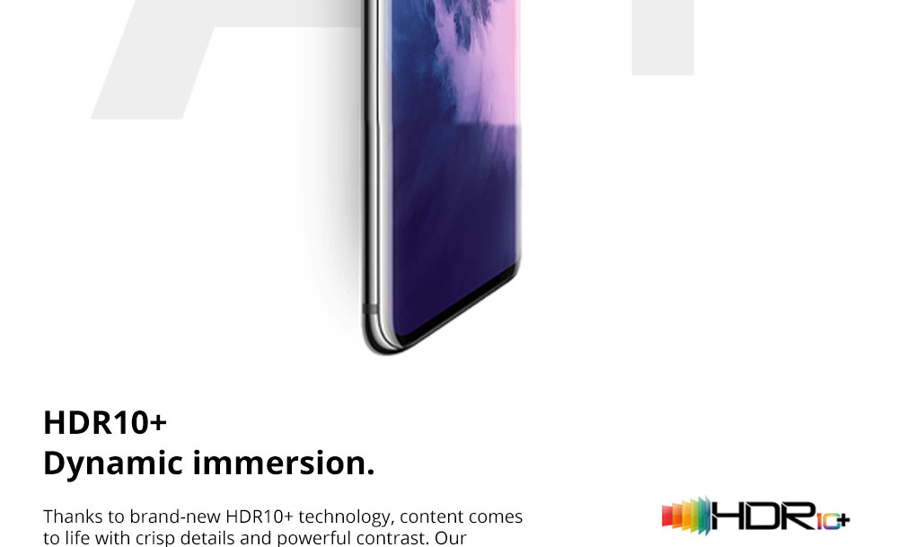 OnePlus 7 Pro Pop-up Camera 6.67 Inch 4G LTE Smartphone Snapdragon 855 8GB 256GB 48.0MP + 8.0MP + 16.0MP Triple Rear Cameras Android 9 In-display Fingerprint NFC Fast Charge Global ROM - Mirror Grey