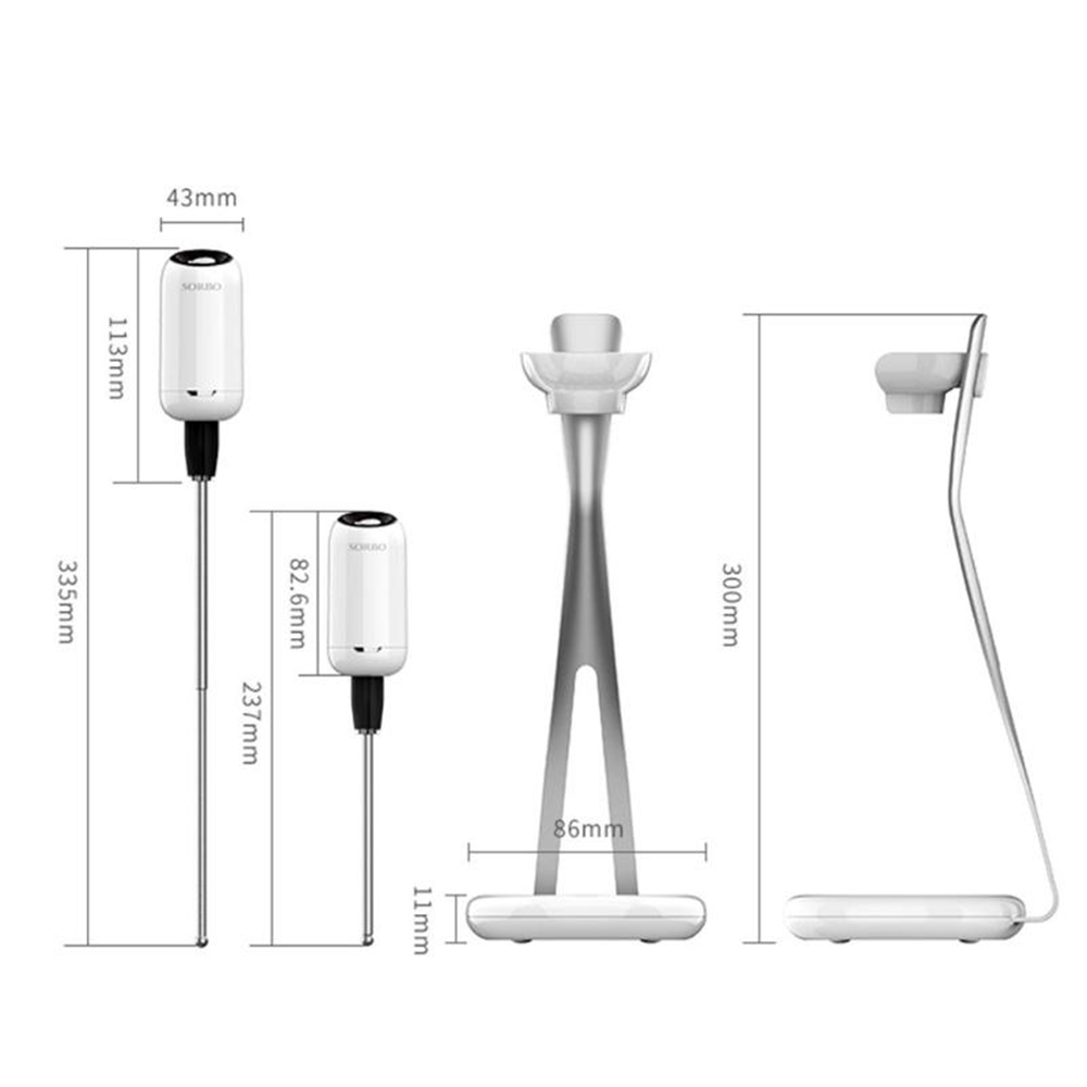 Electric Wine Aerator  or Glass Air Aerating Decanter Diffuser Set - White