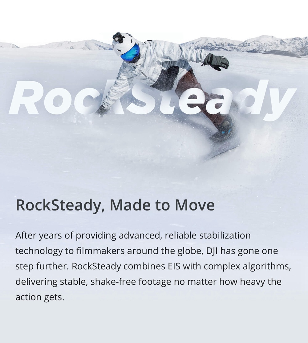 DJI OSMO Action UHD 4K 60FPS Dual Screens Waterproof Rocksteady FPV Action Camera Support HDR Video Slow Motion