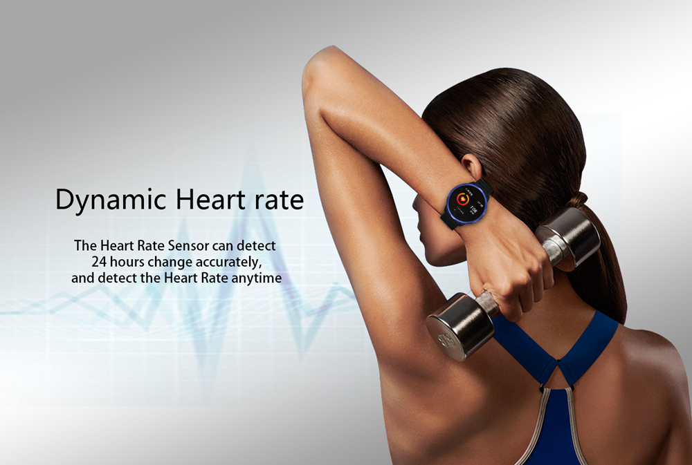 Makibes B05 Smart Watch 1.3 Inch IPS Screen Heart Rate Blood Pressure Monitor IP67 Fitness Tracker Smartband - Red