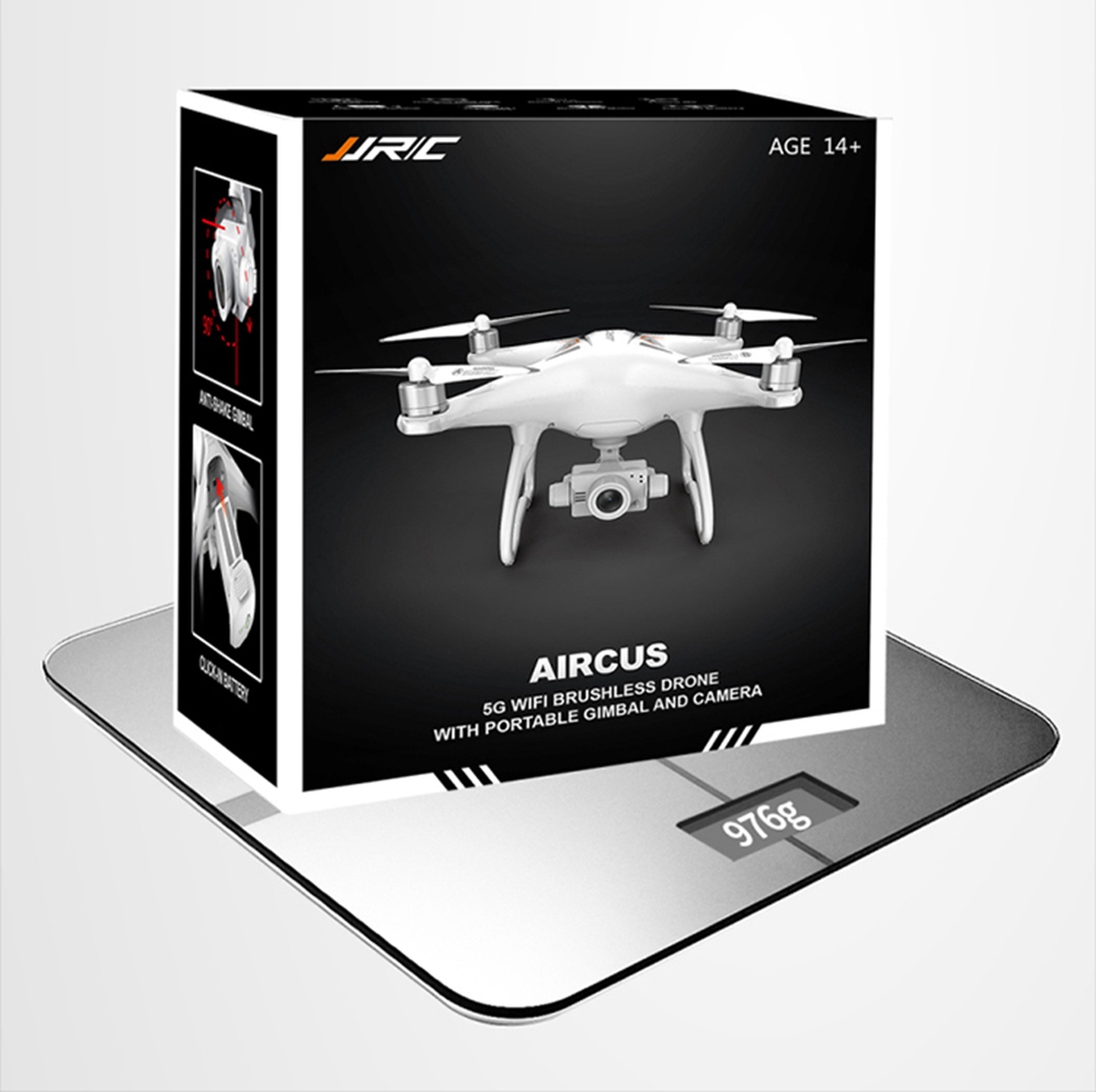 JJRC X6 Aircus 5G WIFI Dual GPS RC Drone With 1080P 2-Axis Self-stabilizing Gimbal Follow Me Mode RTF - Two Batteries