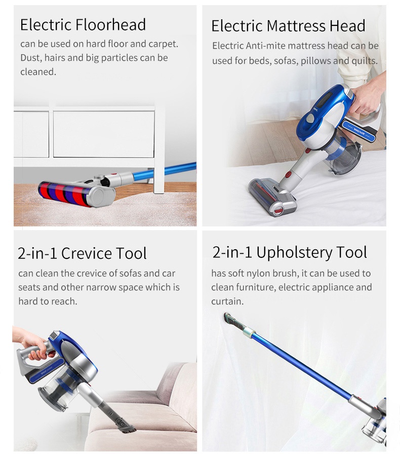 Xiaomi JIMMY JV83 Handheld Wireless Vacuum Cleaner 135AW Suction 60 Min Run Time Anti-winding Hair - Blue