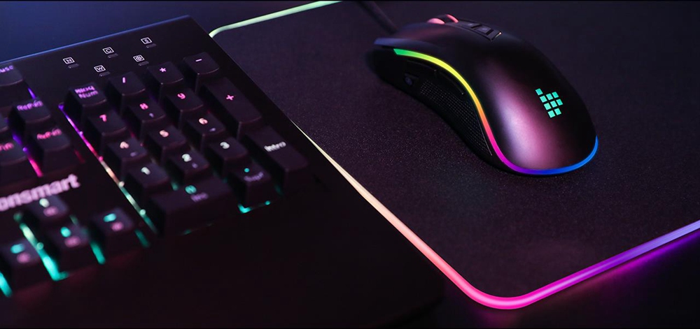 Tronsmart TG007 Wired Gaming Mouse 16.8 Million RGB 9 Programmable Buttons 7200 DPI  For PC Games-Black