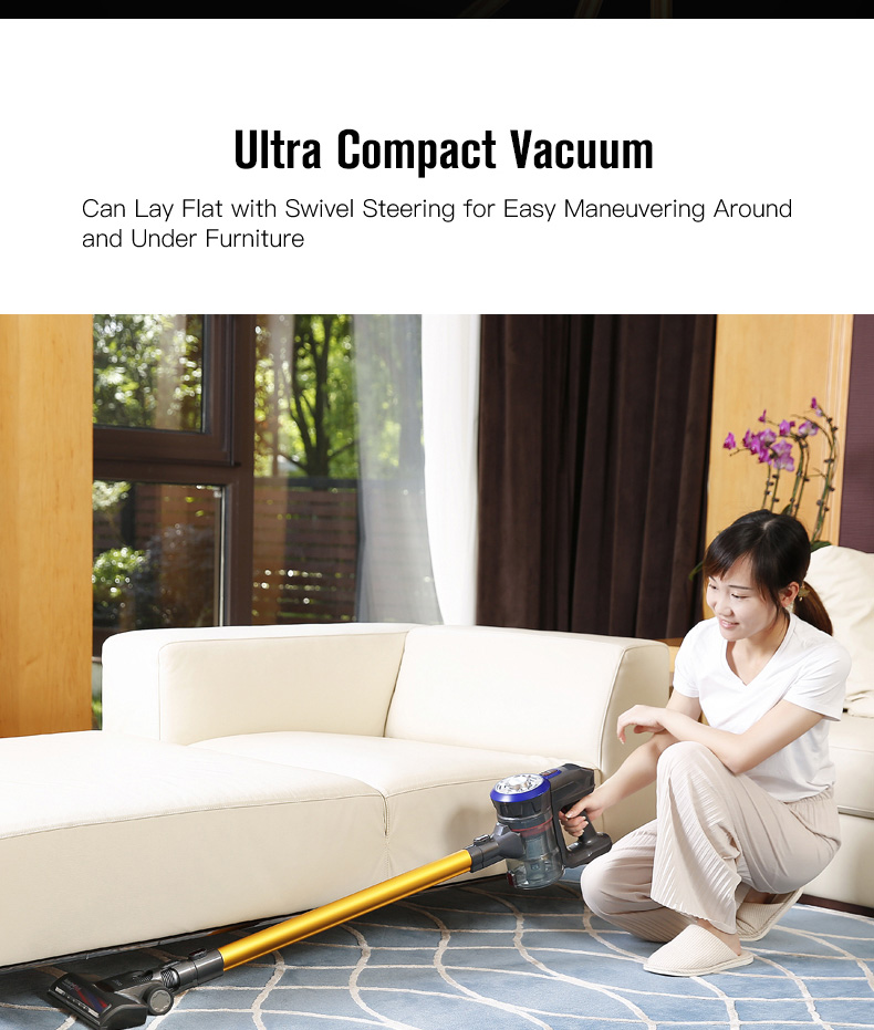 Dibea D18 Cordless Stick Vacuum Cleaner Gold