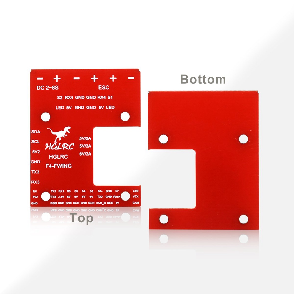 HGLRC F4 Wing 2-8S RC Airplane Flight Controller Built-in BMP280 Barometer Galvanometer Support 5UARTs Buzzer