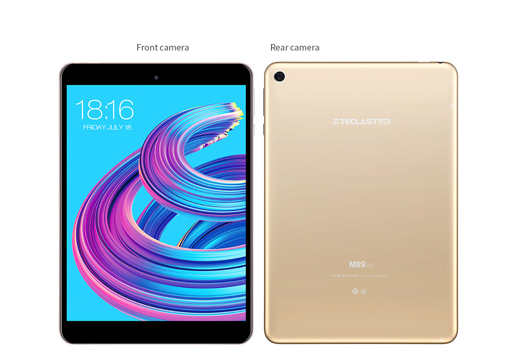 Teclast M89 Pro Tablet PC MediaTek MT6797 Deca-Core 7.9" IPS Screen 2048*1536 3GB RAM 32GB ROM Android 7.0 - Black+Gold