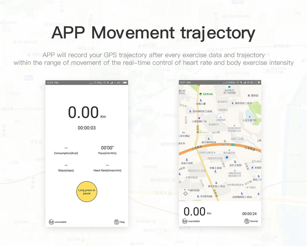 Makibes B05 Smart Watch 1.3 Inch IPS Screen Heart Rate Blood Pressure Monitor IP67 Fitness Tracker Smartband - Red